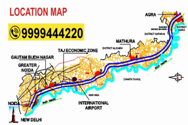 Yamuna Authority Plots Location Map